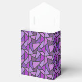 Farbtöne aus lila Glasmuster Geschenkschachtel (Geöffnet)