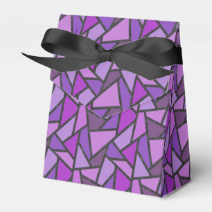 Farbtöne aus lila Glasmuster Geschenkschachtel