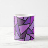 Farbtöne aus lila Glasmuster Kaffeetasse (Mittel)
