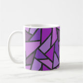 Farbtöne aus lila Glasmuster Kaffeetasse (Links)