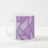 Farbtöne aus lila Glasmuster Mattglastasse (Links)
