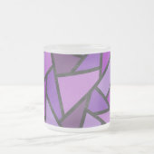 Farbtöne aus lila Glasmuster Mattglastasse (Mittel)