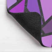 Farbtöne aus lila Glasmuster Mousepad (Ecke)