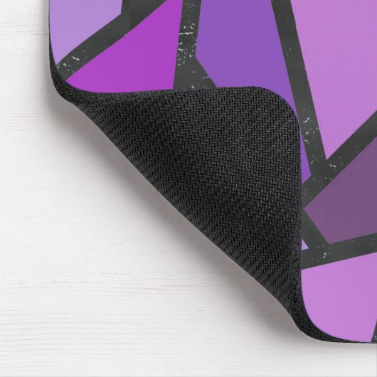 Farbtöne aus lila Glasmuster Mousepad (Ecke)