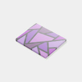 Farbtöne aus lila Glasmuster Post-it Klebezettel (angewinkelt)