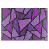 Farbtöne aus lila Glasmuster Schneidebrett (Vorderseite)