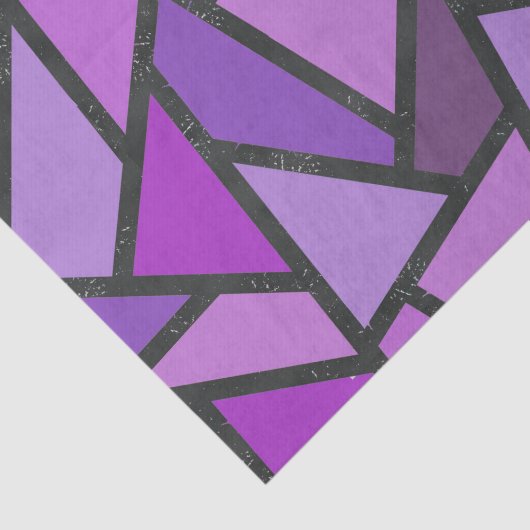 Farbtöne aus lila Glasmuster Seidenpapier (Ausschnitt)