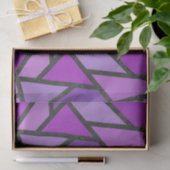 Farbtöne aus lila Glasmuster Seidenpapier (Geschenk)