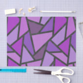 Farbtöne aus lila Glasmuster Seidenpapier (Handwerk)