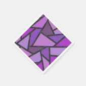 Farbtöne aus lila Glasmuster Serviette (Ecke)