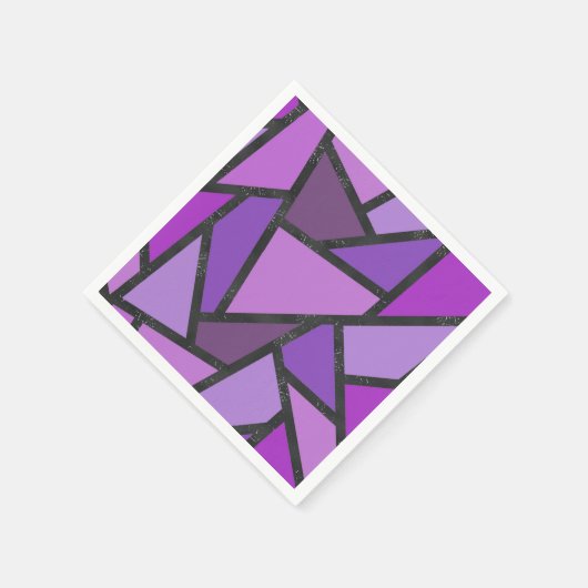 Farbtöne aus lila Glasmuster Serviette (Ecke)