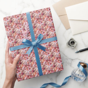 Farbtöne aus rosa Edelsteinen Geschenkpapier