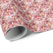 Farbtöne aus rosa Edelsteinen Geschenkpapier (Rolleneckpunkt)