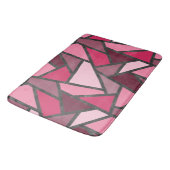 Farbtöne aus rosa Farbglas Badematte (Schrägansicht)