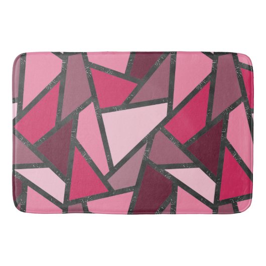 Farbtöne aus rosa Farbglas Badematte (Vorderseite)