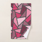 Farbtöne aus rosa Farbglas Badhandtuch Set (Handtuch)