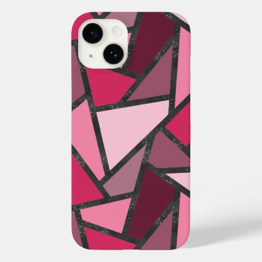 Farbtöne aus rosa Farbglas Case-Mate iPhone Hülle (Rückseite)