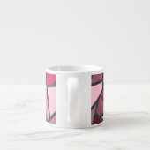 Farbtöne aus rosa Farbglas Espressotasse (Rückseite)