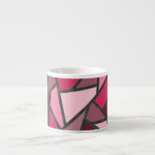 Farbtöne aus rosa Farbglas Espressotasse (Vorderseite)
