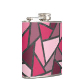 Farbtöne aus rosa Farbglas Flachmann (Rechts)