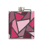 Farbtöne aus rosa Farbglas Flachmann (Rückseite)