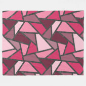 Farbtöne aus rosa Farbglas Fleecedecke (Vorderseite (Horizontal))