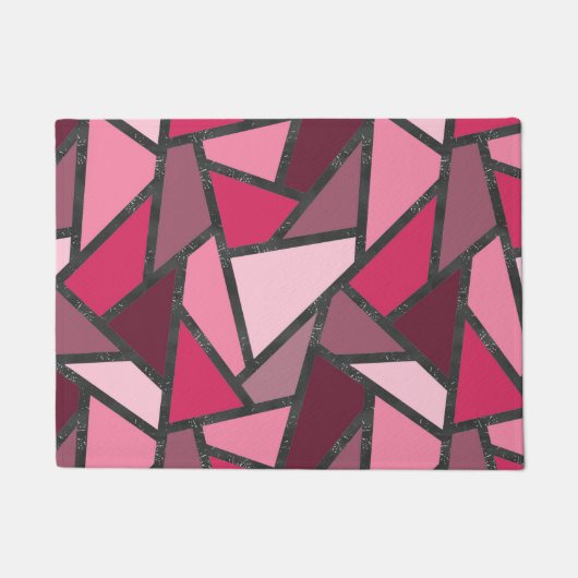 Farbtöne aus rosa Farbglas Fußmatte (Vorderseite)