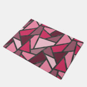 Farbtöne aus rosa Farbglas Fußmatte (Schrägansicht)