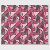 Farbtöne aus rosa Farbglas Geschenkpapier (Flach)