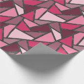 Farbtöne aus rosa Farbglas Geschenkpapier (Ecke)