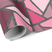 Farbtöne aus rosa Farbglas Geschenkpapier (Rolleneckpunkt)