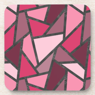 Farbtöne aus rosa Farbglas Getränkeuntersetzer
