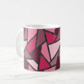 Farbtöne aus rosa Farbglas Kaffeetasse (Vorderseite Links)