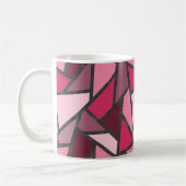 Farbtöne aus rosa Farbglas Kaffeetasse (Links)
