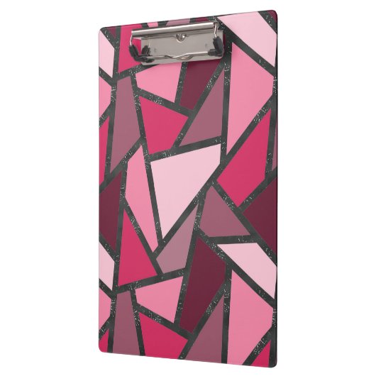 Farbtöne aus rosa Farbglas Klemmbrett (Links)