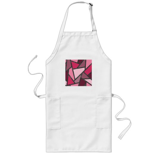 Farbtöne aus rosa Farbglas Lange Schürze (Vorne)