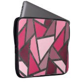 Farbtöne aus rosa Farbglas Laptopschutzhülle (Vorne Rechts)