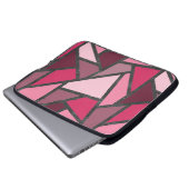 Farbtöne aus rosa Farbglas Laptopschutzhülle (Vorne Knopf)