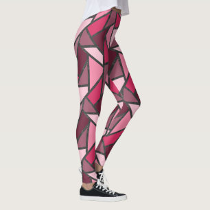 Farbtöne aus rosa Farbglas Leggings