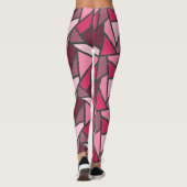 Farbtöne aus rosa Farbglas Leggings (Rückseite)