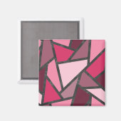 Farbtöne aus rosa Farbglas Magnet (Vorderseite/Rückseite)