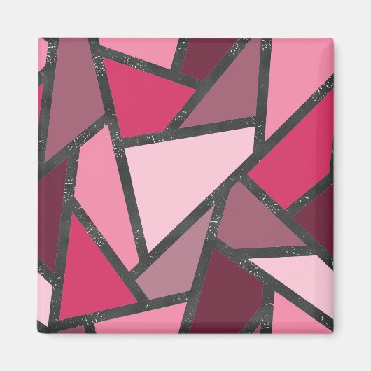 Farbtöne aus rosa Farbglas Magnet (Vorne)