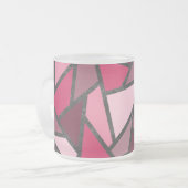 Farbtöne aus rosa Farbglas Mattglastasse (Vorderseite Links)