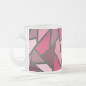 Farbtöne aus rosa Farbglas Mattglastasse (Links)
