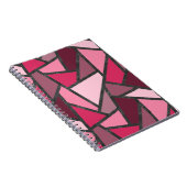 Farbtöne aus rosa Farbglas Notizblock (Rechte Seite)