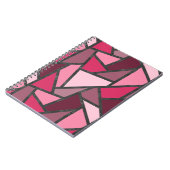 Farbtöne aus rosa Farbglas Notizblock (Linke Seite)