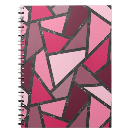 Farbtöne aus rosa Farbglas Notizblock (Vorderseite)