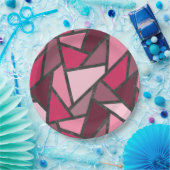 Farbtöne aus rosa Farbglas Pappteller (Party)