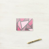 Farbtöne aus rosa Farbglas Post-it Klebezettel (Auf Schreibtisch)