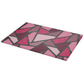 Farbtöne aus rosa Farbglas Schneidebrett (Ecke)